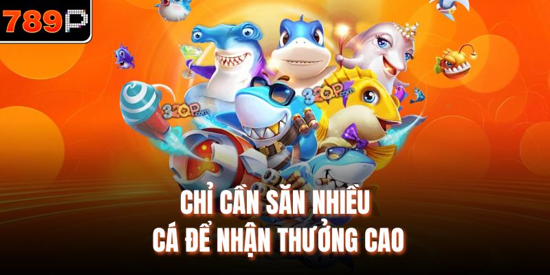 Chỉ cần săn nhiều cá để nhận thưởng cao